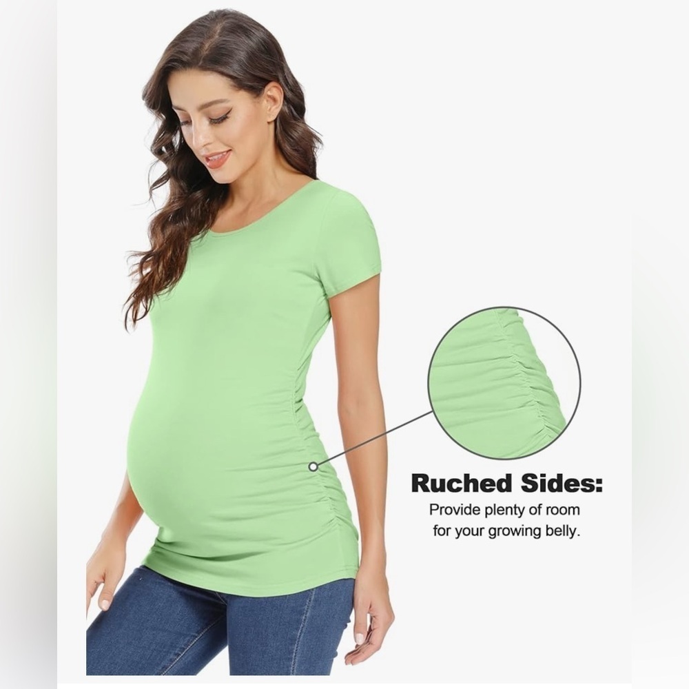 Maternity Green Top size Small